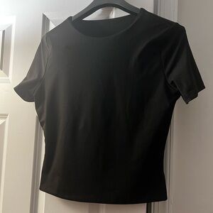 Basic Black slim fitting stretchy t-shirt
